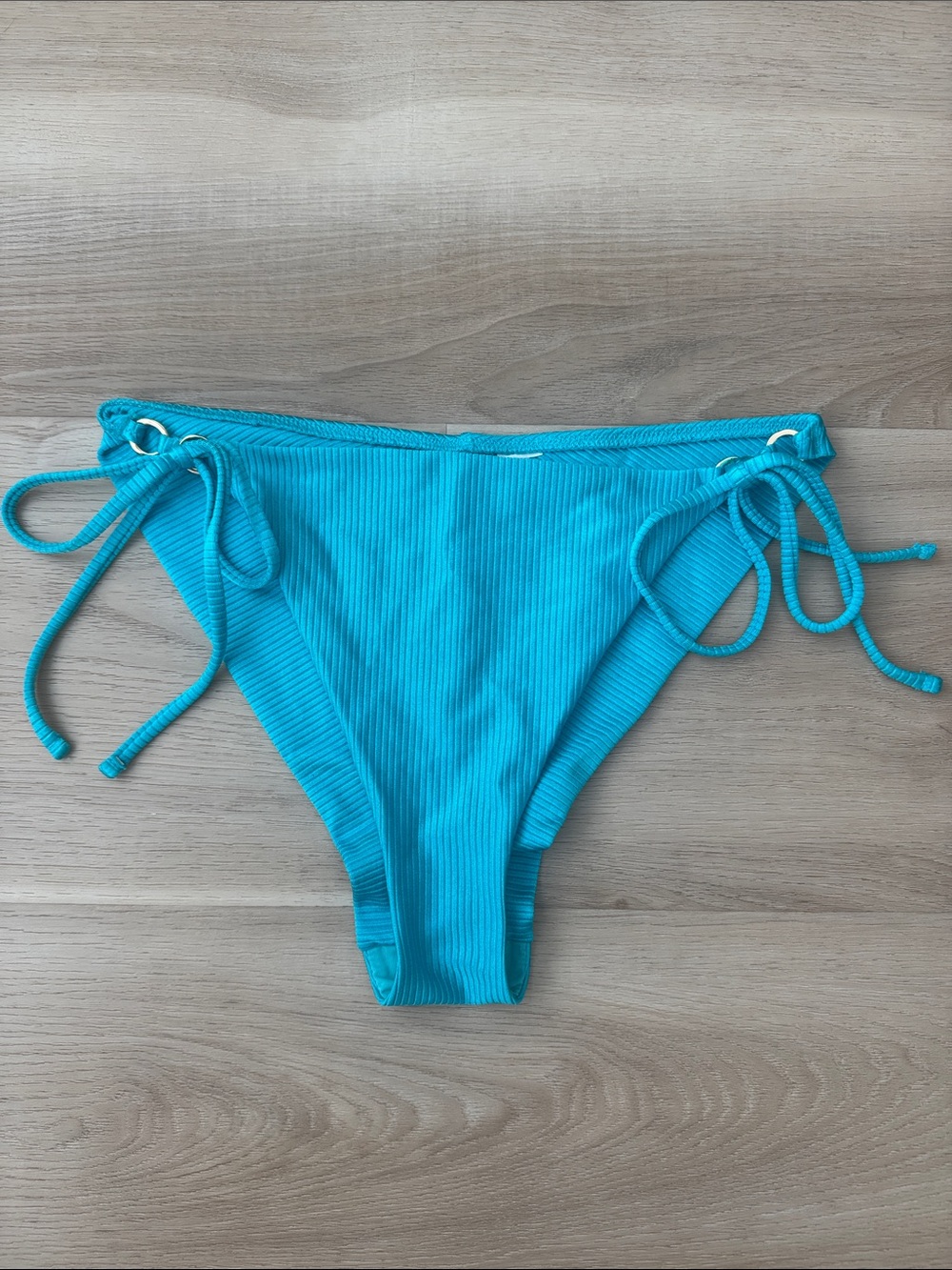 Aerie - Shine Rib Cheekiest Tie Bikini Bottom - Picture 5 of 12